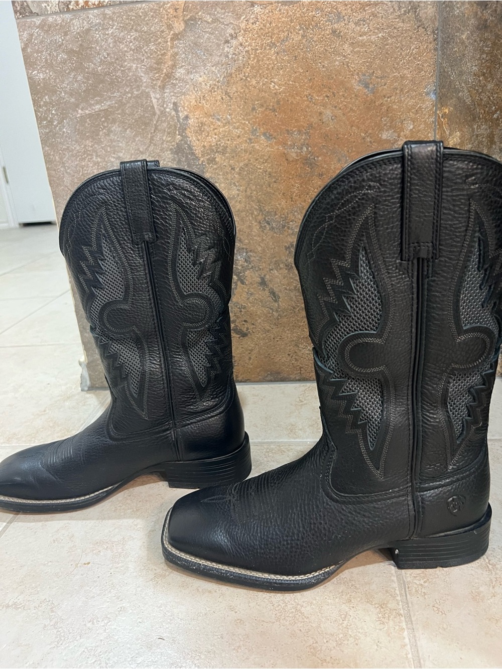 Ariat Men's Black Western Leather Cowboy Boots